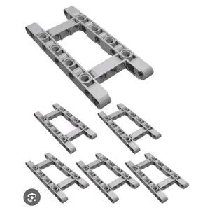 LEGO Technic 6 pcs CHASSIS FRAME LIFTARM Beam Studless 5x11 "H" Shape Part